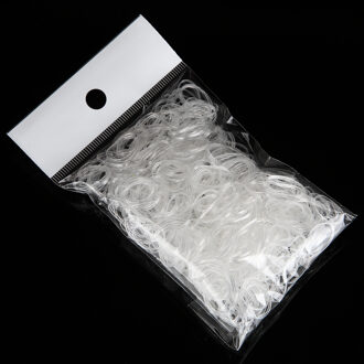 350 Stks/pak Elastiekjes Transparante Kleurrijke Elastische Haar Houders Gom Kind Volwassen Vlechten Haar Ring Touwen Kapsel Accessoires
