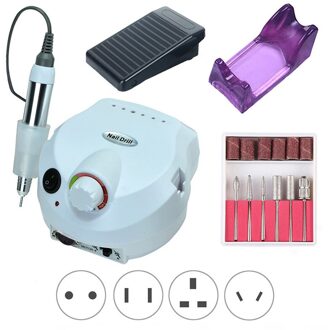35000Rpm Electric Nail Boor Machine Manicure Boor Pedicure Boor Sander Salon Nail Boor Machine Professionele Nagel Boor Gereedschap 35000 wit