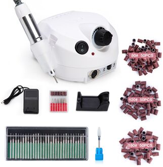 35000Rpm Electric Nail Boor Machine Set Elektrische Manicure Machine Kits Accessoire Pedicure Nail Boor Nail Gereedschap 202 SET1