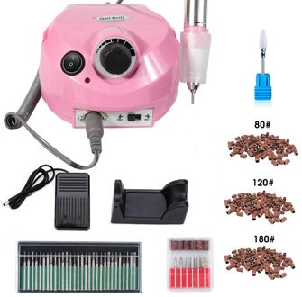 35000Rpm Electric Nail Boor Machine Set Elektrische Manicure Machine Kits Accessoire Pedicure Nail Boor Nail Gereedschap 202 SET3
