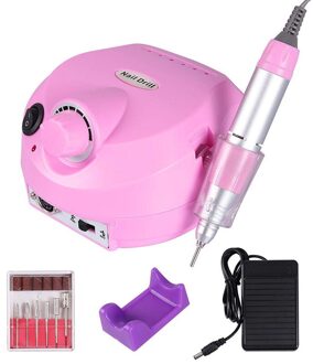 35000Rpm Electric Nail Boor Set Pedicure Manicure Boor File Kit Machine Met Schuren Bands Accessoire Vinger Nail Gereedschap Salon