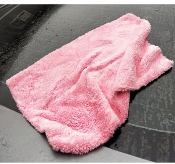 350GSM Premium Microfiber Handdoek Car Cleaning Super Absorberende Handdoek Ultra Zachte Edgeless Auto Wassen Drogen Handdoek 30X40CM roze
