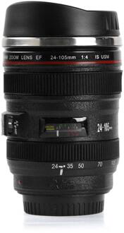 350lm Rvs Drinkwaren Koffie Mokken Thee Beker Creatieve Kopjes Drinkware Slr Camera Lens Shaped Mokken