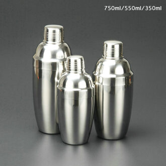 350Ml/550Ml/750Ml Cocktail Shaker Mixer Rvs Wijn Boston Shaker Voor Barman Drinken Party bar Gereedschap