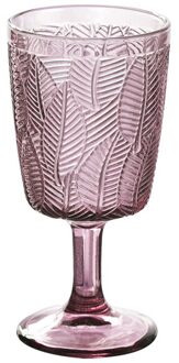 350Ml Bladeren Gesneden Wijnglazen Gesneden Glas Rode Wijn Sap Cups Wedding Party Champagne Fluiten Goblet Voor Bar Restaurant thuis roze