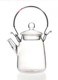 350Ml Eenvoudige Hittebestendig Glas Cup Theepot Hittebestendige Borosilicaatglas Bloem Theepot Draagbare Theepot AQ297