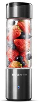 350Ml Elektrische Draagbare Juicer Smoothie Blender Batidora Portatil Fruit Mixer Blender Usb Juicer Cup Machine Mini Exprimidor zilver