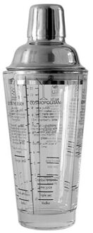 350Ml Glas Cocktail Shaker Mixer Cocktail Gardes Glas Cup Set Met Meting Rvs Bar Gereedschap single cup