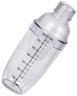 350Ml Hand Schudden Cup Cocktail Shaker Transparante Mixer Cup Clear Bar Shaker Thee Shaker Met Schaal (Wit) wit 2