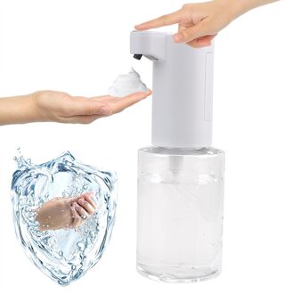 350Ml Hand Washer Zeepdispenser Touchless Schuim Vloeistof Dispenser Smart Sensor Abs Automatische Zeepdispenser Voor Keuken Badkamer
