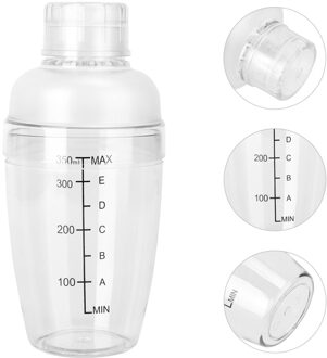 350Ml Pc Hars Transparant Hand Shaker Anti-Val Mengbeker Thee Fles Antivries Anti-Brandwonden Shaker Met schaal afbeelding 1