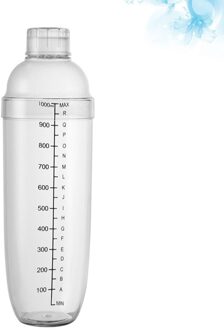 350Ml Pc Hars Transparant Hand Shaker Anti-Val Mengbeker Thee Fles Antivries Anti-Brandwonden Shaker Met schaal afbeelding 4