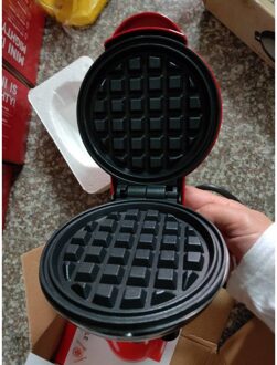 350W Mini Wafelijzer Machine Bubble Ei Taart Oven Ontbijt Wafel Machine Voor Enkele Wafel Paninis Aardappel Pannenkoek Eu/Us Plug EU plug