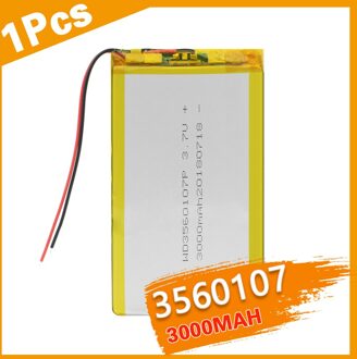 3560107 3.7V 3000Mah Lithium Polymeer Batterij Voor Tablet Dvd Gps Ebook Cosmetische & Massage Instrument Li-Ion mobiele Power