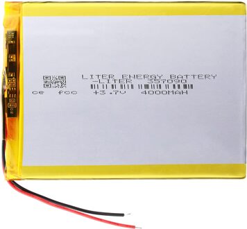 357090 3.7V 4000Mah Lithium-polymeer Batterij Met Bescherming Boord Voor Tablet Pc U25GT
