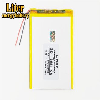 3581108 3.7V 4000Mah 3580105 Universele Li-Ion Voor Tablet Pc 7 Inch 8 9
