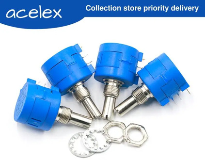 3590S Multiturn Potentiometer 500 1K 2K 5K 10K 20K 50K 100K ohm Potentiometer Adjustable Resistor 3590 102 202 502 103