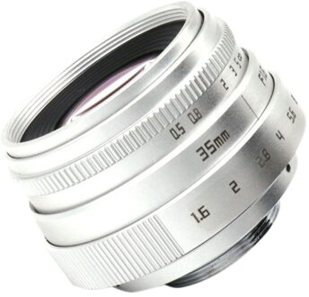 35Mm F1.6 C Mount Camera Lens Met Adapter Ring Voor Fujifilm X-E2 / X-E1 / X-Pro1/X-M1/x-A2/X-A1/X-T1
