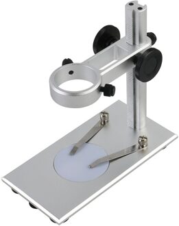 35Mm Ring Focus Houder Aluminium Microscoop Stand Verstelbare Mini Industriële Camerabracket Voor Pcb Solderen Reparatie A type met licht