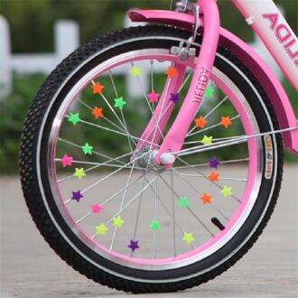 35Pcs Fiets Wheel Spoke Plastic Kralen Multi Color Kinderen Clips Decoratie Fiets Kleurrijke Baby Kid Fietsen Accessoires