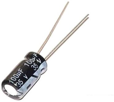 35V100uf Volume 6X12Mm Aluminium Elektrolytische Condensator 35V100uf Volume 6X11Mm Hoge Frequentie En Lage Weerstand 35v100uf 6x11mm