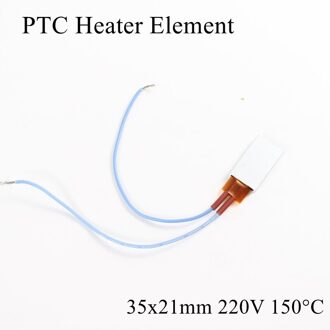 35x21mm 220 V 150 Graden Celsius Aluminium PTC Verwarmingselement Constante Thermostaat Thermistor Lucht Verwarming Sensor Met shell 35*21mm