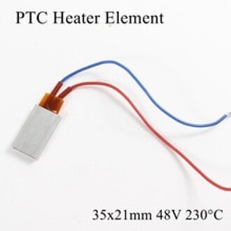 35x21mm 48 V 230 Graden Celsius Aluminium PTC Verwarmingselement Constante Thermostaat Thermistor Lucht Verwarming Sensor Met shell 35*21mm