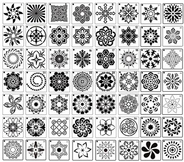 36/56Pcs Pack Mandala Dot Schilderen Templates Stencils, kleine Mandala Template Stencils Voor Diy Art Project Rock Schilderen 56stk