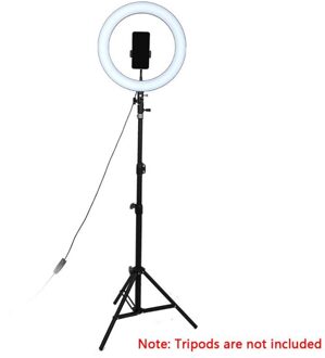 36 Cm Usb Interface Dimbare Led Ring Light Lamp Us Plug 288 Led 5600K Camera Telefoon Fotografie Video Make-Up lamp Ring Lichten