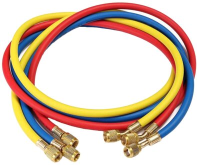36 Inch Ac Opladen Slang Hvac Koelmiddel R12 R22 R404 R502 R134A Auto Airconditioning Koeling Buis 3000-600 psi Standaard afbeelding 1 1