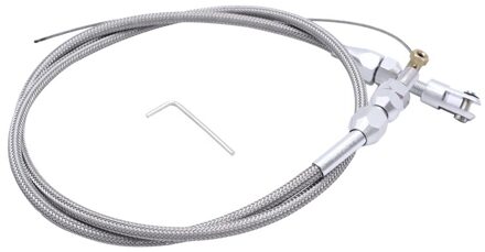 36 Inch Ls Motor Gaskabel Rvs Gevlochten Throttle Gas Kabel Voor Chevy LS1 4.8 5.3 5.7 6.0