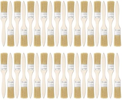 36 Pack Van 1 Inch (24Mm) penselen En Chip Penselen Voor Verf Vlekken Vernissen Lijmen En Gesso