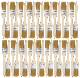 36 Pack Van 1 Inch (24Mm) penselen En Chip Penselen Voor Verf Vlekken Vernissen Lijmen En Gesso