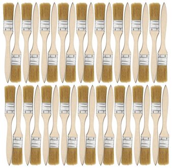 36 Pack Van 1 Inch (24Mm) penselen En Chip Penselen Voor Verf Vlekken Vernissen Lijmen En Gesso