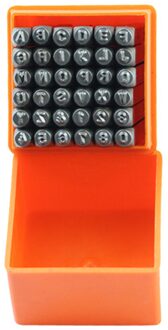 36 Pcs Rvs Brief Aantal Postzegels Punch Set Geharde Metalen Lederen Craft Stempel Gereedschap Kit SDF-SHIP 2mm