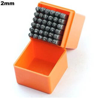 36 Pcs Rvs Brief Aantal Postzegels Punch Set Geharde Metalen Lederen Craft Stempel Gereedschap Kit _ Wk 2mm