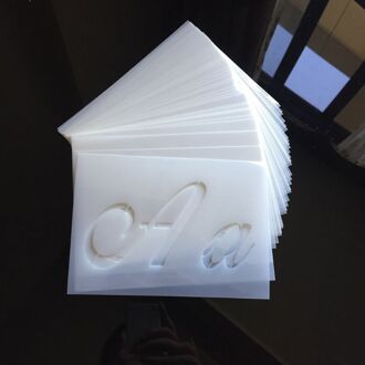 36 Stks/set Brief Alfabet Stencil Muur Schilderen Hout Diy Tekening Sjabloon Craft R91A