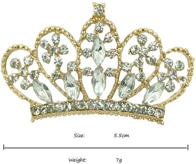 36 stks Strass Parel Accessoire voor DIY haarelastiekjes Haarspeld Barrette Accessoires prinses kroon Headwrap Chci Hoofddeksels R 6