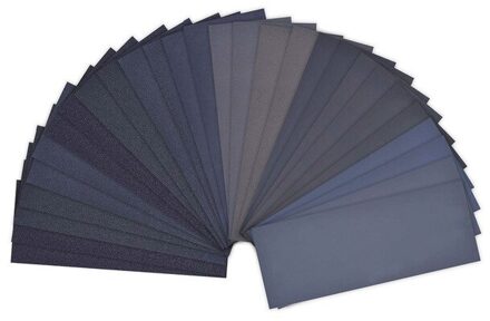 36 Stuks Schuurpapier 400 - 3000 Grit Nat & Droog Voor Automotive Schuren Houten Meubelen Afwerking Metalen Werk Automotive Schuurpapier