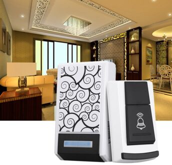 36 Tunes Smart Draadloze Afstandsbediening Deurbel Thuis Ontvanger Met LED Licht Waterdicht DC Deurbel 100 m Bereik voor home Office