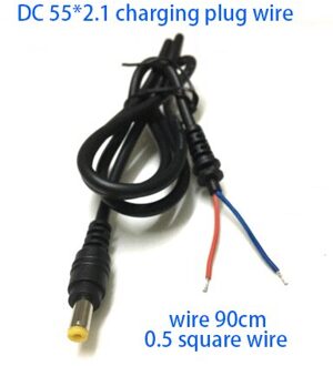 36 V 48 V eBike Lithium Li-Ion Batterij Mobiele T Type Ontlading Connector Charger Ronde Power Draad Kabel DC plug 5.5*2.1 Socket 15 cm DC2.1 charging draad / t type 30cm F-M