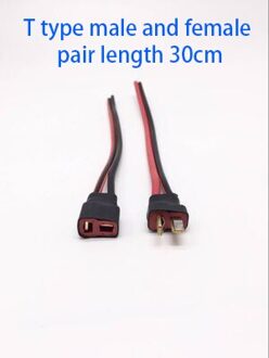 36 V 48 V eBike Lithium Li-Ion Batterij Mobiele T Type Ontlading Connector Charger Ronde Power Draad Kabel DC plug 5.5*2.1 Socket 15 cm t type 15cm F-M / t type 30cm F-M