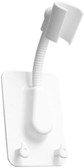 360 ° Douchekop Houder Verstelbare Zelfklevende Douchekop Bracket Wall Mount Met 2 Haken Stand Spa Badkamer Universele abs 1Pc 01
