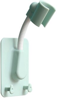 360 ° Douchekop Houder Verstelbare Zelfklevende Douchekop Bracket Wall Mount Met 2 Haken Stand Spa Badkamer Universele abs 1Pc 02