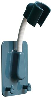 360 ° Douchekop Houder Verstelbare Zelfklevende Douchekop Bracket Wall Mount Met 2 Haken Stand Spa Badkamer Universele abs 1Pc 03