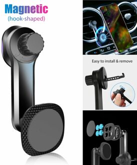 360 ° Magnetische Auto Mount Houder Cradle Stand Air Vent Voor Mobiele Telefoon Universele Voor Iphone Xiaomi Redmi Huawei
