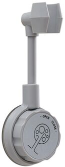 360 ° Punch-Gratis Universele Verstelbare Douche Beugel Badkamer Douchekop Houder Nozzle Aanpassing Aanpassen Beugel Base Mount licht grijs
