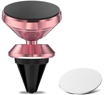 360 ° Rotable Magneet Auto Telefoon Houder Magnetische Houder Voor Telefoon In Auto Gps Universal Air Vent Beugel Telefoon Accessoires roos goud