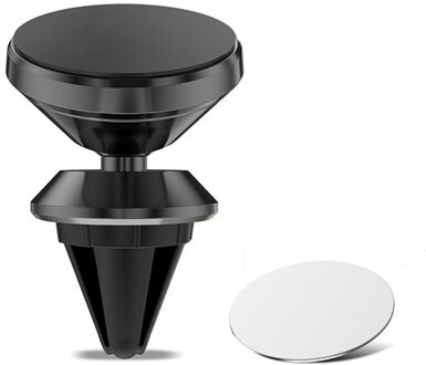 360 ° Rotable Magneet Auto Telefoon Houder Magnetische Houder Voor Telefoon In Auto Gps Universal Air Vent Beugel Telefoon Accessoires zwart