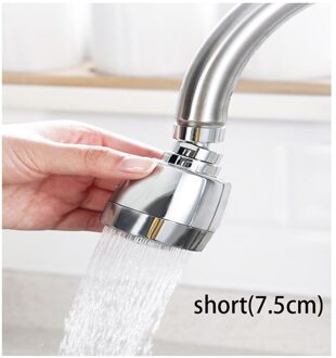 360 ° Swivel Keukenkraan Anti Splash Nozzle Filter Keuken Accessoires Huishoudelijke Water Economizer Waskolf Uitbreiding Connector Short7.5CMX2.2CM